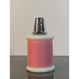 Vintage Avon 1970 Pink Spool Of Thread Silver Thimble